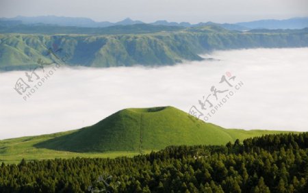 日本熊本山林风光图片