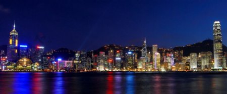 香港灿烂夜景图片