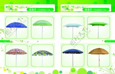 雨伞画册图片