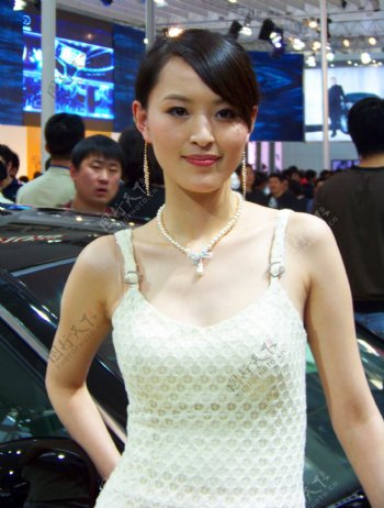 2008年北京国际车展模特肖像图片