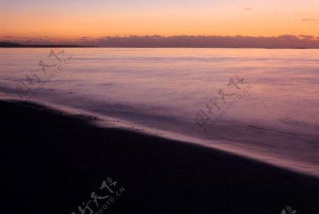 海边夕阳图片