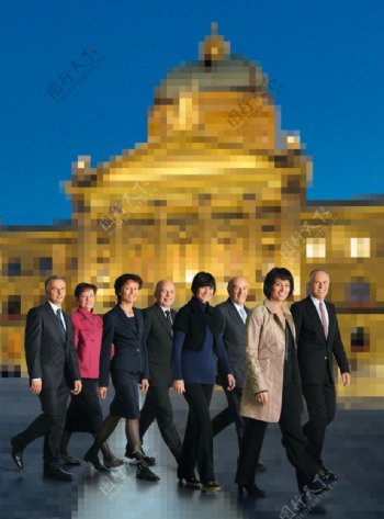 瑞士联邦委员会成员2010年图片