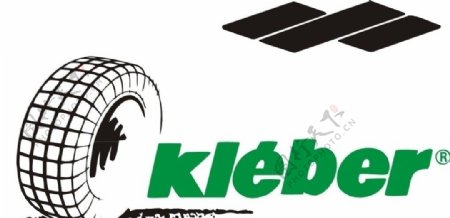 kleber轮胎标志矢量图片