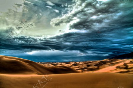灿烂的沙漠摄影图片