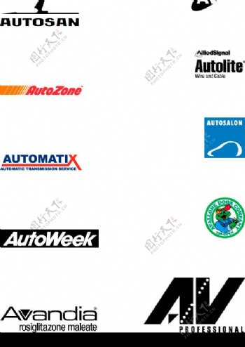 autoav开头logo标志图片