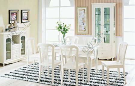 家具素材欧式餐桌图片