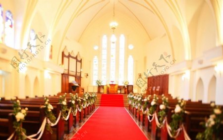 结婚教堂摄影图片