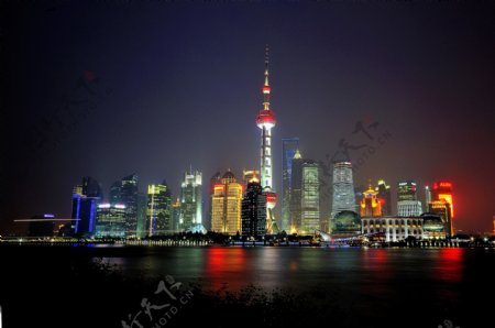 外滩浦东夜景图片