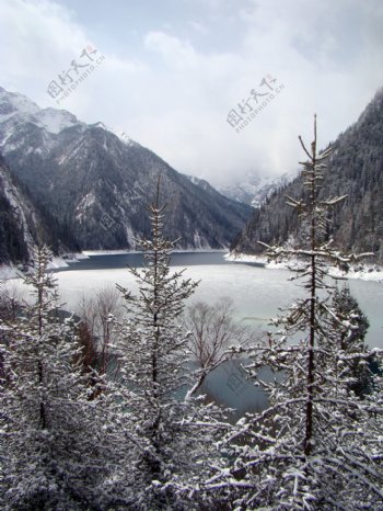 九寨沟之冬图片