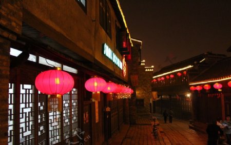 西津渡夜景图片