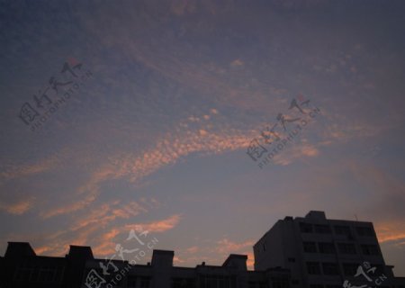 晚霞彩云图片