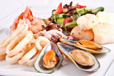 海鲜食物大餐图片