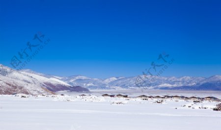 石卡雪山雪景图片