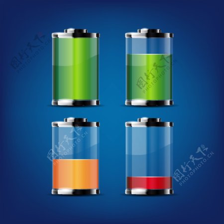 透明电池电池图标图片