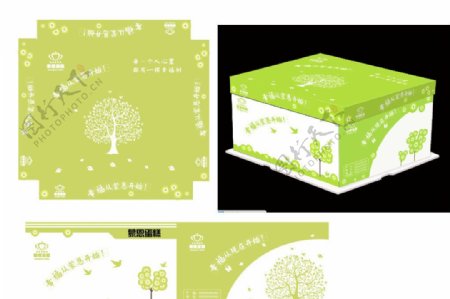 幸福树蛋糕盒图片