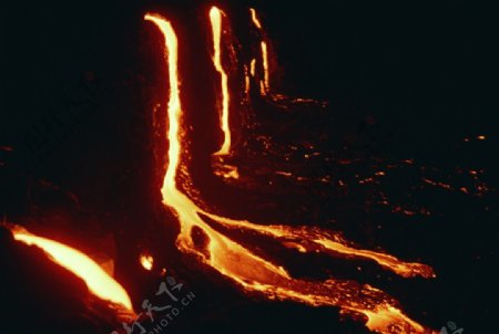火山熔岩图片