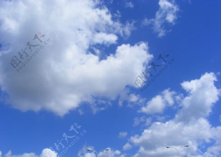蓝天白云摄影素材图片