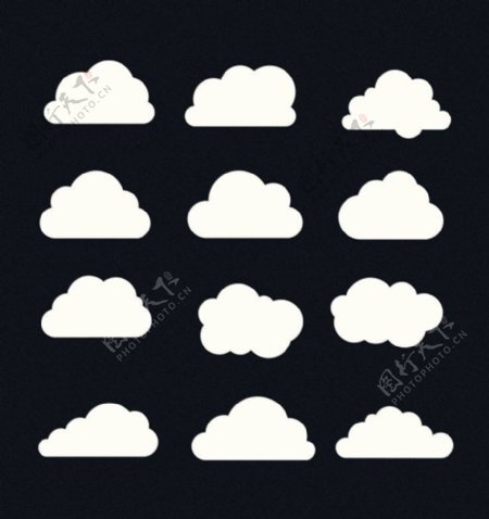 云朵云彩图标ICON图片