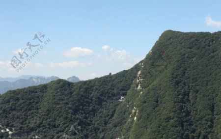 华山上的风景图片