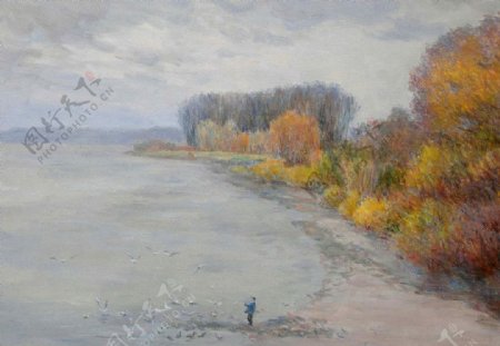莱茵河畔的风景图片