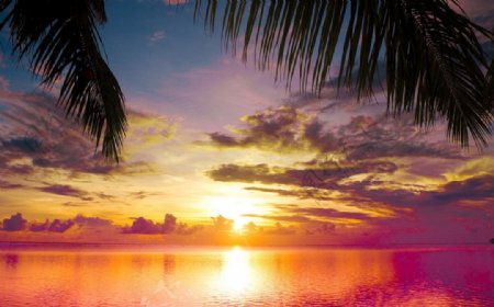 马尔代夫夕阳图片