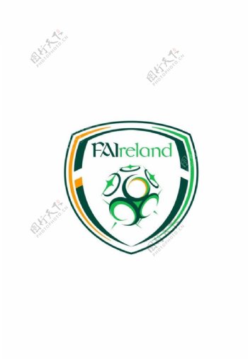 世界部分国家足球队队徽之爱尔兰图片