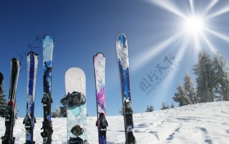 滑雪用品图片