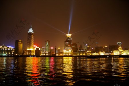 上海外滩灯光夜景图片