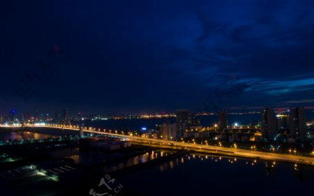 海口夜景图片