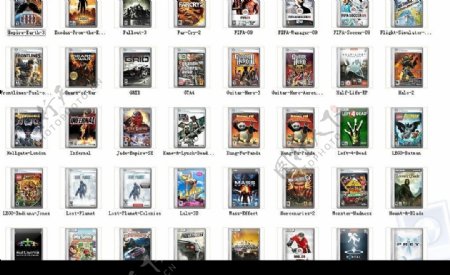 50个电脑游戏和电影封面png图标2图片