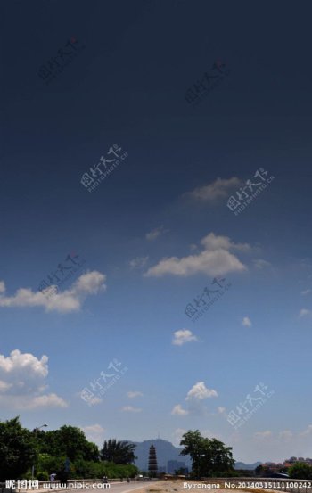 蓝田白云图片