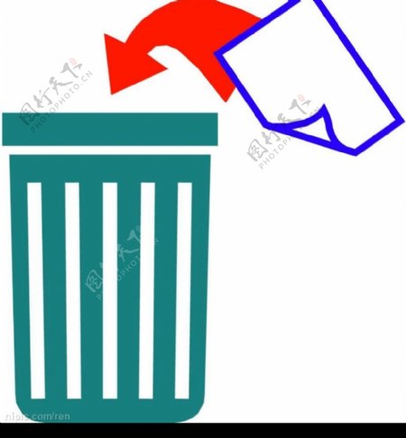 回收桶标识图片