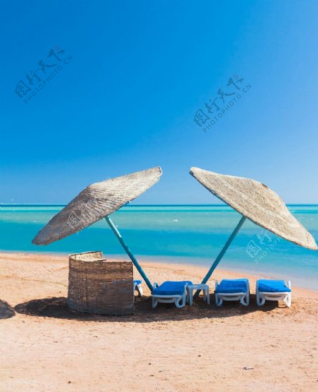 海滩背景素材图片