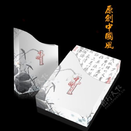 古典中国风包装平面图图片
