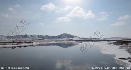 黄河冰封图片