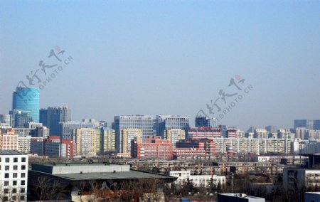 海淀区冬天建筑风景图片