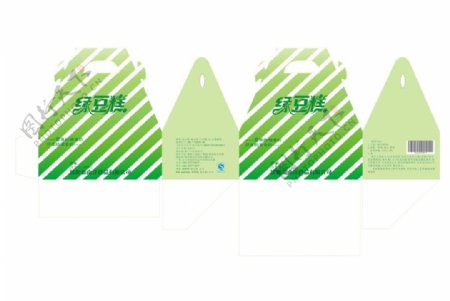 绿豆糕外包装盒设计图片