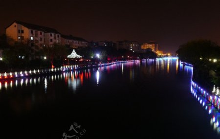 绍兴环城河夜景图片