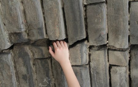西安城墙裂缝图片