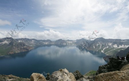 湖光山色图片