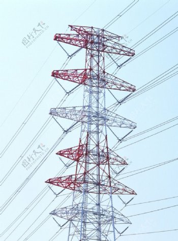 电线电线杆高压线工业电子图片