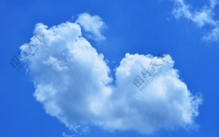 心型白云图片