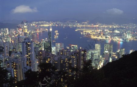 香港鸟瞰图图片