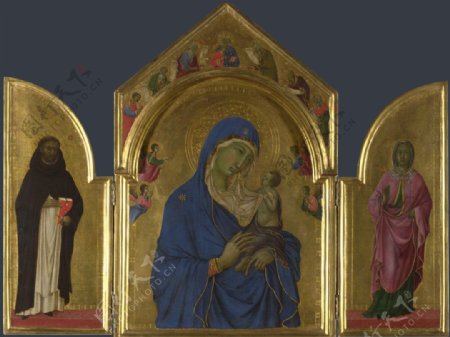 圣母圣婴与圣徒和Aurea多米尼克图片
