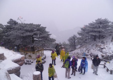 雪景安徽黄山图片