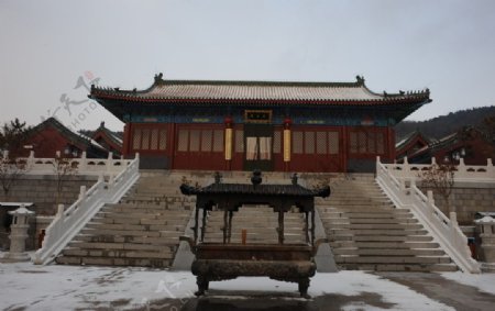 菩提寺雪景图片