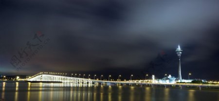澳门城市夜景图片