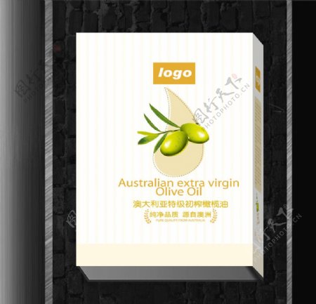 橄榄油包装盒图片