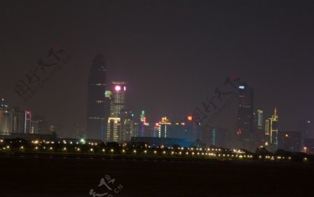深圳湾夜景图片