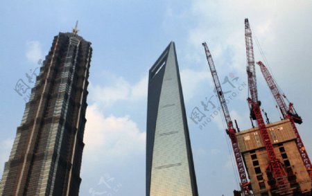 上海摩天大楼三巨头图片
